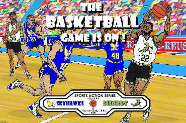 4- &quot;The Basketball Game Is On !&quot; - ISBN # 978-1-7771741-3-2  -- ASIN: B087QLJ962<br /><br />- This exciting picture book story is portrayed with amazing basketball action. The Skyhawks and the Lizards pass and dribble the basketball up and down the court and aim for the basket and shoot to score. - The action is intense creating the drama and thrill of a live basketball game as it flows from each page leading to a brilliant basket at the final buzzer by the __________! The children have front row seats to this thrilling basketball game and will not leave until that winning basket is scored! - Featuring great determination and effort with inspiring teamwork, all in the spirit of fair play and good sportsmanship! <br /><br />- Special Bonus Literacy Page Format- The story includes a special literacy page format. It is designed to enhance the opportunity for children to develop reading skills. A Literacy Guide page shows the 4 Building Blocks of Reading. It offers parents additional insight to foster their child’s reading skill development, before, during or after sharing the exciting sports stories.<br /><br />The Basketball picture book story includes<br />- full color play-by-play basketball action story with a lively rhyming text <br />- a two page glossary of basketball terms<br />- a basketball player position glossary and pictorial<br />- a special easy-to-use page format to promote literacy skill development<br />- a one page literacy guide to support parents and care-givers