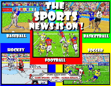 &quot;The Sports News Is On&quot; -ebook-1  - ISBN # 978-1-7771741-0-1  -- ASIN: B087NJ5VK8<br /><br />The &quot;Sports Action Series&quot; is a 6 book sports-literacy picture book series.  Like having front row seats to a Football, Baseball, Basketball, Hockey and Soccer game. <br />These highly visual, play-by-play, sports action stories are tailor made to engage children and parents in an exciting way with sports and their reading development.