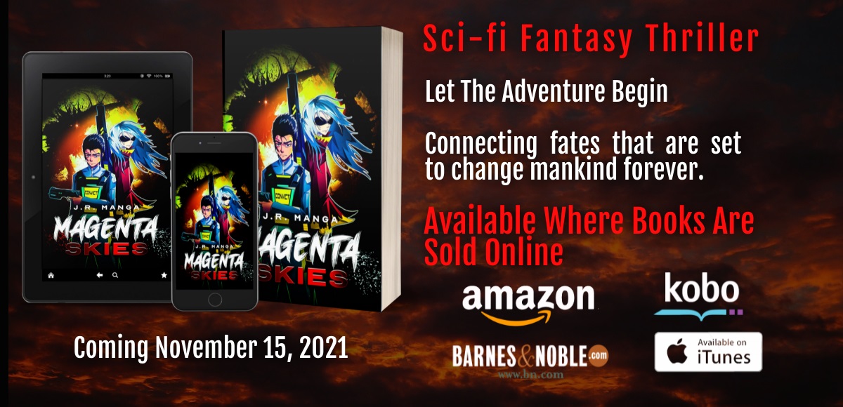 Magenta Skies sci fi fantasy thriller - with bookstore logos.jpg